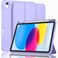 ZryXal iPad A16 CaseiPad 10th Generation Case 11Inch 2025109 Inch 2022 with Pencil Holder Smart Cover with Soft TPU Back Support Auto WakeSleep Light Purple