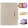 Techcircle Glitter Case for iPad Pro 129 3rd4th5th6th Gen iPad Air 13 M2M3 Folio Stand Smooth Soft TPU Back Smart Cover with Pencil Holder Card Pocket Auto SleepWake Shiny Gold