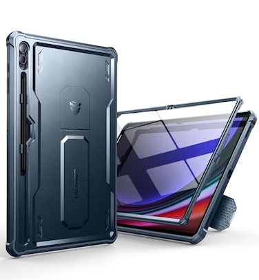 Dexnor Case for Samsung Galaxy Tab S10 Ultra 2024 S9 Ultra2023 S8 Ultra2022 146 Inch Built in Screen Protector Kickstand with Pen Holder Heavy Duty Shockproof Protective Cover Blue