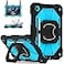 Scnioy for Galaxy Tab A11 Plus A9 Case 11 Inch Rugged Case for Samsung Galaxy A9 PlusA11 Tablet with Screen Protector 360 Rotating Stand Shoulder Strap Pen Holder 20252023 Model Black Blue