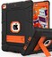 Rantice iPad 6th Generation Cases iPad 5th Generation Case iPad 97 Case iPad Air 2 Case Hybrid Shockproof Rugged Drop Protection Case Built with Kickstand for iPad 97 inch BlackOrange