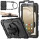 SEYMAC stock Case for Samsung Galaxy Tab A11 A9 87 FullBody Drop Protection Case with Screen Protector Pencil Holder 360 Rotating Hand Strap Stand Black