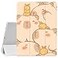 JOYLAND Cute Capybara Pattern Case for iPad 9th8th7th Generation 102 Inch 202120202019 Release Pencil Holder Clear Transparent Soft TPU Back Trifold Smart Pad White Cover
