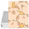 JOYLAND Cute Capybara Pattern Case for iPad 9th8th7th Generation 102 Inch 202120202019 Release Pencil Holder Clear Transparent Soft TPU Back Trifold Smart Pad White Cover