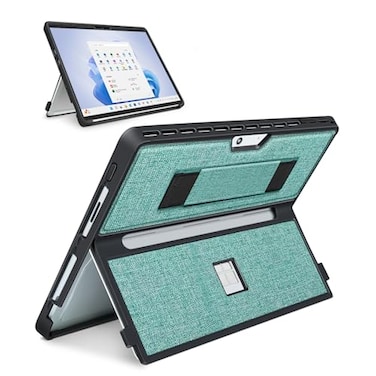 SSS&Acirc;&middot;GRGB SSSGRGB Case fit Microsoft Surface Pro 111098 13Inch with Stent Cover Hand Strap Allinone Rugged Case Compatible with Type Cover Keyboards Cyan