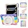 ACEMO for iPad Pro 11 Inch Case 2024 M4 with Pencil HolderKickstandGrip HandleShoulder StrapKids Girls Rugged Protective Cover for iPad Pro 11 inch 5th Generation M4 Pink