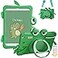 UUcovers Kids Case for iPad A16 11th Gen 11 2025iPad 10th Generation 109 inch 2022 360 Rotating Ring HandleStand Case with Pencil HolderShoulder Strap Girl Boy Cute Soft CoverGreen Crocodile