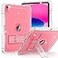 ZoneFoker Case for iPad A16 11th Generation 11 Inch 2025 10th Gen 109 Inch Case 2022 Heavy Duty Shockproof Rugged Protective Translucent Cover with Pencil Holder Kickstand Clear Glitter