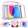 TOEVEK Kids Case for iPad A16 11th Generation 11 Inch 2025iPad 10th Generation 109 Inch 2022 with Screen Protector and Pencil Holder Shockproof Handle Stand Cover for iPad 1110 Gen Light Pink