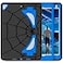 Nitupai iPad 9th Generation Case BlackBlue 102 inch Hard PC and Durable Soft Silicone Construction Precise Cutouts Double Sturdy Kickstand Two Angle View