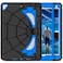 Nitupai iPad 9th Generation Case BlackBlue 102 inch Hard PC and Durable Soft Silicone Construction Precise Cutouts Double Sturdy Kickstand Two Angle View