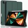 ZryXal New iPad Pro 129 Inch Case 2022202120206th5th4th Gen with Pencil HolderSmart Case Support Touch ID and Auto WakeSleep with Auto 2nd Gen Pencil Charging Midnight Green