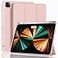 ZryXal New iPad Pro 129 Inch Case 2022202120206th5th4th Gen with Pencil HolderSmart Case Support Touch ID and Auto WakeSleep with Auto 2nd Gen Pencil Charging Rose Pink