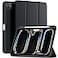 Kidopire New Compatible with iPad Pro 11 Inch Case M4 2024M5 2025 with Pencil Holder Smart Cover with Protective Trifold Stand Soft TPU Back Auto WakeSleep Support Pencil Pro Black