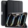 Kidopire New Compatible with iPad Pro 11 Inch Case M4 2024M5 2025 with Pencil Holder Smart Cover with Protective Trifold Stand Soft TPU Back Auto WakeSleep Support Pencil Pro Black