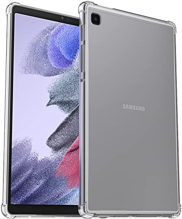 Callyue Case for Samsung Galaxy Tab A7 Lite Case 2021 Clear Rubber Soft Skin Silicone Side Corner Protective Cover for Galaxy Tab 7 Lite 87 inch 2021 Tablet SMT220T225 Transparent