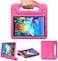 Golden Sheeps Kid Friendly Case Compatible for Walmart Onn 7 3rd gen 2022 ReleaseModel100071481 Shockproof Ultra Light Weight Convertible Handle Stand Cover Rose
