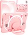 Wazzasoft for iPad mini 45 Case 79 Inch Girls Cute Cat Kawaii Cover Girly 3D Cartoon Women Kitten with Rotating Handle Stand Strap Soft Silicone Funda for Apple iPad mini 5th4th Gen Cases