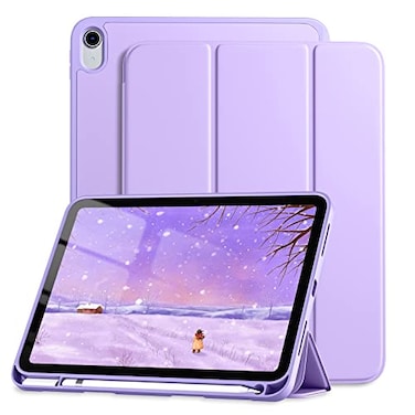 Dirrelo Compatible with iPad A16 11th Generation Case 11 Inch 2025 New for iPad 10th Generation Case 109 Inch 2022 Trifold Stand TPU Protective Cover with Pencil Holder Auto SleepWake Lavender