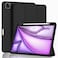 ZryXal New iPad Air 13 Inch Case M3 2025M2 2024 with Pencil Holder Trifold Stand Smart Case with Soft TPU BackAuto WakeSleep Black