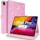 Changjia for iPad Pro 129 Inch Case 6th5th4th3rd Generation 2022202120202018Crown Diamond Bling Cute PU Leather Smart Auto SleepWake Stand Shockproof Protective Case for iPad 129 InchPink