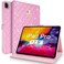 Changjia for iPad Pro 129 Inch Case 6th5th4th3rd Generation 2022202120202018Crown Diamond Bling Cute PU Leather Smart Auto SleepWake Stand Shockproof Protective Case for iPad 129 InchPink