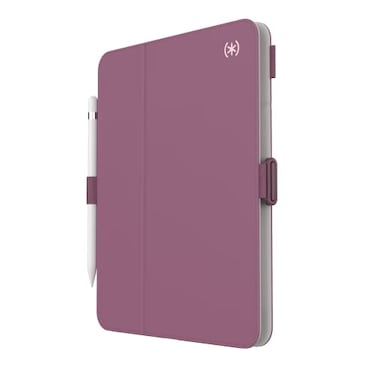 Speck Case for iPad Pro 10th Generation 109 Inch Drop Camera Protection Slim Multi Range Stand Apple Pencil Holder PlumberryCrushed PurpleCrepe Pink