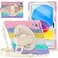 BRAECNstock Kids Case for Apple iPad A16 11th10th Generation Case 11109 20252022 Shockproof Protective with Screen Protector Pencil Holder 360Rotating Stand Hand Strap Colorful Pink