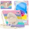 BRAECNstock Kids Case for Apple iPad A16 11th10th Generation Case 11109 20252022 Shockproof Protective with Screen Protector Pencil Holder 360Rotating Stand Hand Strap Colorful Pink