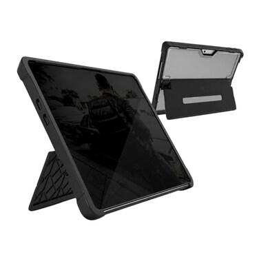 STM Dux Shell for Microsoft Surface Pro 9 10 and 11th Edition Rugged and Protective case with Pen Storage Black stm222338MZ01