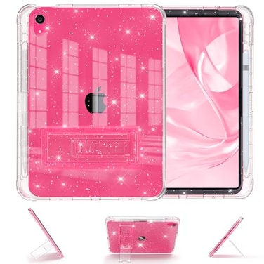 Rantice Case for iPad 11Inch A16 11th Generation 2026 iPad 10th Generation Case Pencil Holder Kickstand Slim Glittery and Shockproof Bumper for Women and Girls Clear Glitter