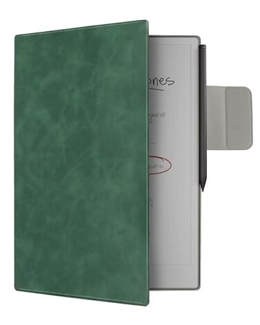 WALNEW Case for 118 Remarkable Paper Pro Tablet 2024 Released Auto SleepWake Protective Cover with Pen Clasp Magnetic Slim Book Folio Cover for Remarkable Paper Pro Green