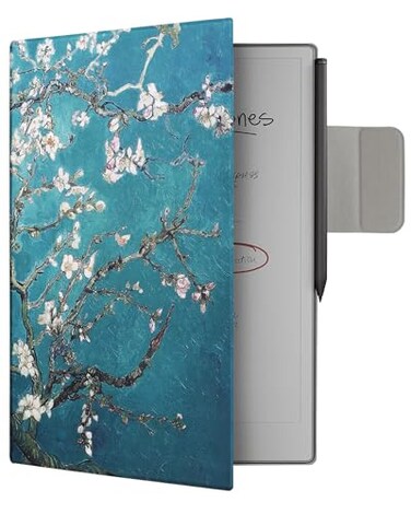 WALNEW Case for 118 Remarkable Paper Pro Tablet 2024 Released Auto SleepWake Protective Cover with Pen Clasp Magnetic Slim Book Folio Cover for Remarkable Paper Pro Tree and Flower