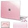 Mektron Glitter 2023 Microsoft Surface Laptop GO 3 Case 124 Compatible with Go 21 Laptop Cover 20222020 Releases Model 19432013 Plastic Hard Shell Case with Screen Protector Sparkle Pink
