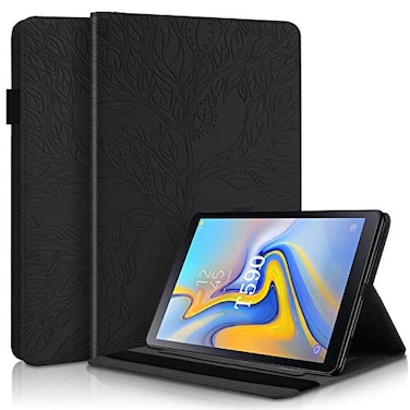 Pefcase Case for Samsung Galaxy Tab A 105 2018 Model SMT590T595T597 Flip Stand Leather Wallet Case Protective Cover with Card Holder for Tab A 105 2018 Model SMT590T595T597 Black