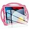 TopEsct Kids Case for iPad 102 inch Shockproof Silicone Cover with Tempered Glass Screen Protector and Strap Compatible with iPad 9th8th7th Gen 2021 Pink