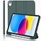 iMieet iPad A16 Case 11th GeniPad 10th Generation Case 11Inch 2025109 Inch 2022 with Pencil Holder Trifold Stand Smart Cover with Soft TPU BackAuto WakeSleepMidnight Green