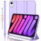iMieet iPad mini 7 Case 2024 A17 Pro iPad mini 6 Case 83Inch2021 Model iPad mini 7th6th Generation Case with Pencil Holder Trifold Stand Smart Case with Soft TPU BackClove Purple
