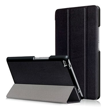 Kepuch Custer Case for Lenovo Tab 4 8 TB8504F TB8504NUltraThin PULeather Hard Shell Cover for Lenovo Tab 4 8 TB8504F TB8504N Black