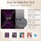 JETech Magnetic Case for iPad Pro 129 Inch 2022202120202018 6th5th4th3rd Generation Pencil 2nd Charging Magnetic Attachment Cover Auto WakeSleep Black