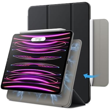 JETech Magnetic Case ONLY for iPad Pro 11 Inch 2022202120202018 Model and iPad Air 54 109inch 20222020 Support Pencil 2nd Gen Charging Magnetic Attachment Black