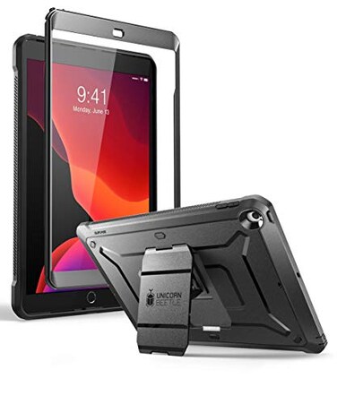 SUPCASE for iPad 9th Generation Case with Screen Protector Unicorn Beetle Pro Builtin Stand Heavy Duty Rugged Protective Case for iPad 102 9th 8th 7th Generation 202120202019 Black