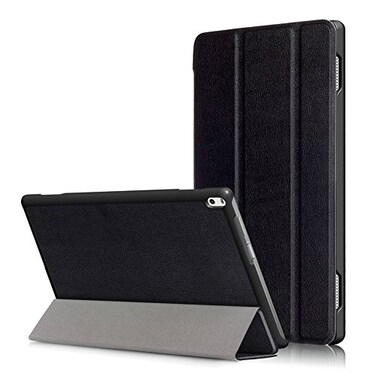 Kepuch Custer Case for Lenovo Tab 4 10 Plus TBX704F TBX704N PULeather Case Cover for Lenovo Tab 4 10 Plus TBX704F TBX704N Black