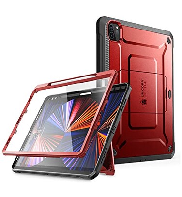 SUPCASE for iPad Pro 129 Inch Case 6th5th4th Generation 202220212020 Unicorn Beetle Pro Builtin Screen Protector Stand Pen Holder FullBody Rugged Cover for iPad Pro 129 Inch Ruddy