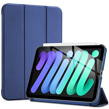 ProCase Smart Case for iPad mini 7 A17 Pro 2024iPad Mini 6 2021 83 Inch iPad mini 7th6th Gen Case Hard Back Cover for iPad mini 83 7th Gen A2995A2996A29936th Gen A2567 A2568 A2569 Navy