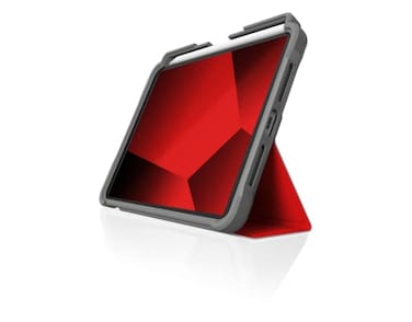 STM Dux Plus for iPad mini 6th Gen 2021 83 inch Rugged Case with Apple Pencil Holder Magnetic ClosuretoStand and SleepWake Cover MilSpec Drop Tested Red STM222341GX02