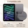 JETech Magnetic Case for iPad mini A17 Pro 2024 Model 7th Generation mini 6 2021 Model 6th Generation Magnetic Attachment Slim Smart Tablet Cover with Auto WakeSleep Black