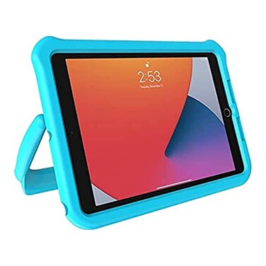 ZAGG Gear4 Orlando Kids Tablet Case for iPad 102 9th 8th 7th Generation Made With D3O Shockproof Stand Blue