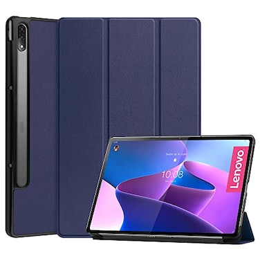 Kepuch Custer Case for Lenovo Tab P12 Pro TBQ706F 126UltraThin PULeather Hard Shell Cover for Lenovo Tab P12 Pro TBQ706F 126 Blue