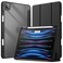 JETech Case ONLY for iPad Pro 11 Inch 2022202120202018 with Pencil Holder Clear Transparent Back Shell Slim Stand Shockproof Tablet Cover Auto WakeSleep Black